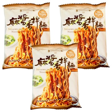 和秋 麻醬香拌麵 濃稠不油膩 Q彈麵條 素食  3包