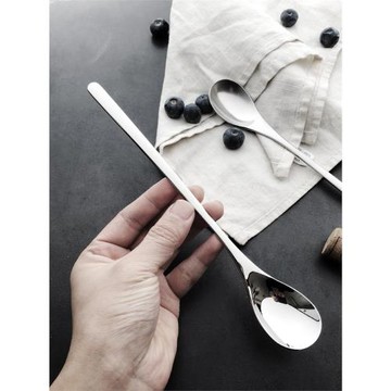 出口18-10長柄攪拌勺加長冰激凌勺水滴冰勺酸奶勺304精致水勺