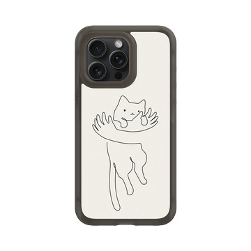 iPhone 15 Pro Max AirX 本質黑 - ilovedoodle (Lim Heng Swee) - Hug One Line - 愛與擁抱