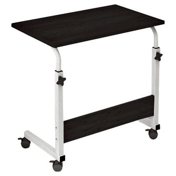 簡約升降可移動邊桌 鋼管烤漆 MOF纖維板 桌面60x40cm 高度70~90cm  黑拉絲