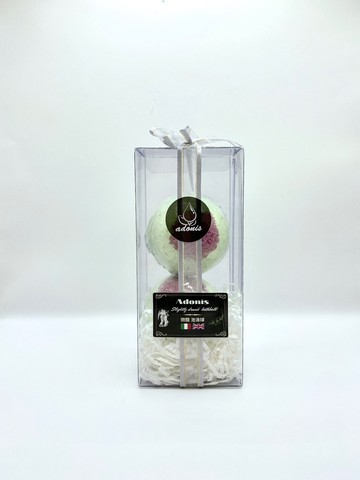 【廠商直送】鴻琴生活阿多尼斯泡澡球125g*2-葡萄柚