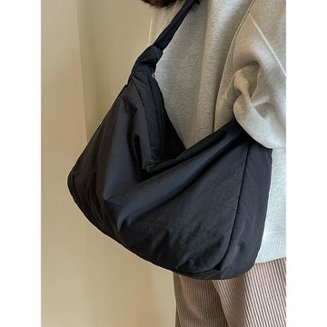 韓國ins可愛少女大容量包包2025新款秋冬時尚褶皺托特包單肩包女