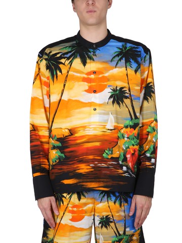 dolce & gabbana hawaii print shirt