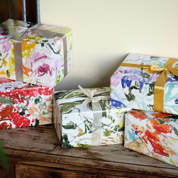 【聖誕禮物】花系列 禮物包裝紙 五款 Design by Tinne, Yi-Ting