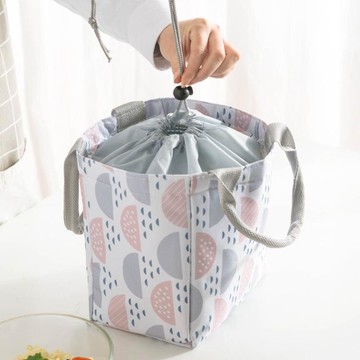 保溫袋 清新防水午餐飯袋子女保溫便當包鋁箔加厚大容量【快速出貨八折搶購】