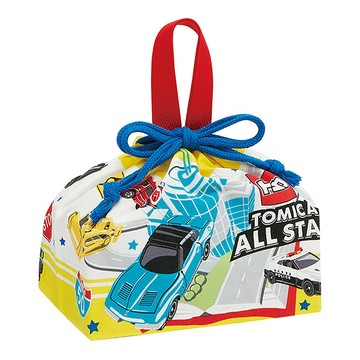 Skater 手提便當束口袋  29 x 16.5 x 12cm  黃色 + 紅色 + 藍色