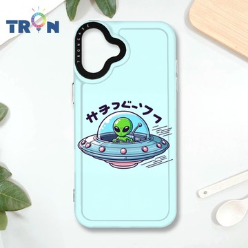 TRON IPHONE 16 PLUS ET飛碟外星人系列 MAGSAFE 磁吸 防摔 太空殼 透黑 手機殼