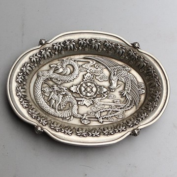 供應仿古筆洗文房四寶書法用品筆洗筆擱水碟盛墨汁墨水墨碟墨盒1入