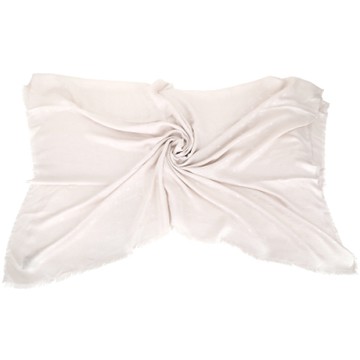 MCM Monogram 經典織紋披肩式絲質圍巾(裸色)