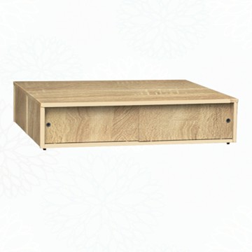 文創集 艾柏6尺雙人加大雙邊四拉門收納加高床底(九色可選)-180x188x44cm免組