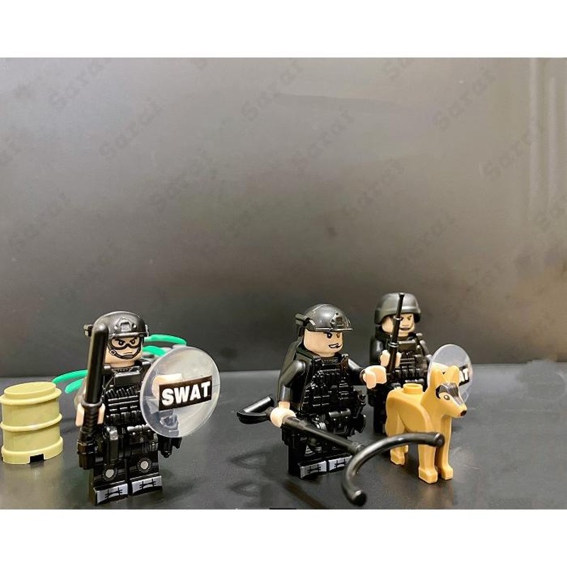 レゴ 互換 LEGO ブロック レゴブロック SWAT 警察 特殊部隊 アンチテロ部隊 6体セット ミニフィグ スワット 子供 男の子 おもちゃ 人形  誕プレ 軍隊 武器 兵隊 | LINEブランドカタログ