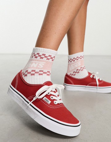 Vans Authentic trainers in bossa nova red