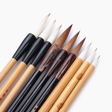 狼毫毛筆套裝初學小楷毛筆兼毫羊毫大中小白云筆工筆畫勾線筆國畫專用隸書二王行草書法專用文房四寶專業全套