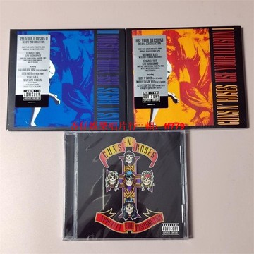 槍花樂隊經典專輯三張打包 APPETITE FOR DESTRUCTION系列完整收藏 全新未拆封 USE YOUR ILLUSION豪華2CD 毀滅欲望原版CD