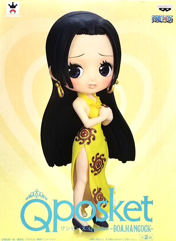 日版金證 Qposket 女帝 黃色 旗袍 Posket 海賊王 公仔 漢考克 BOA 約14公分高
