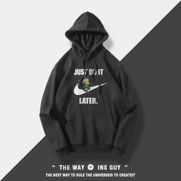 卡通動漫聯名衛衣男寬松百搭潮牌春秋薄款ins男生青少年連帽外套