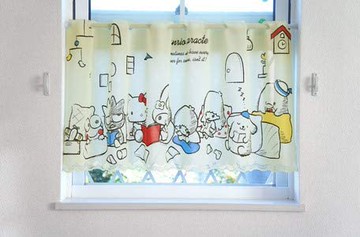 Sanrio MX 窗簾47x120cm，簾子/掛飾/長門簾/門簾/蚊帳/窗簾/卡通門簾，X射線【C004448】