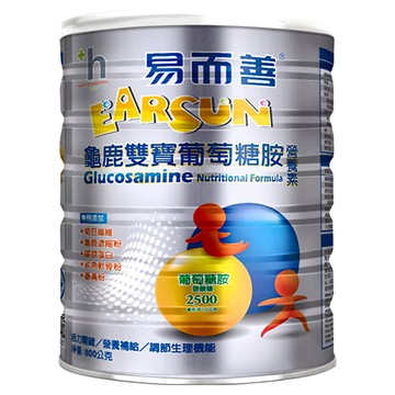 易而善 龜鹿雙寶葡萄糖胺營養素 100%紐西蘭純淨乳源 適用30歲以上、高強度運動者  800g  1罐