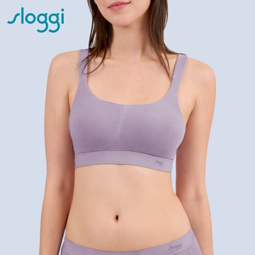 sloggi-清爽律動系列U領內衣 霧紫