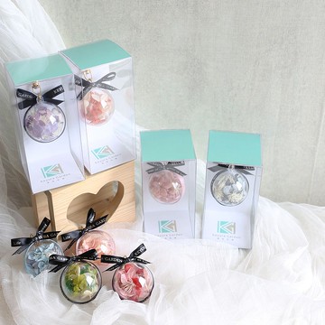 F05永生花繡球鑰匙圈