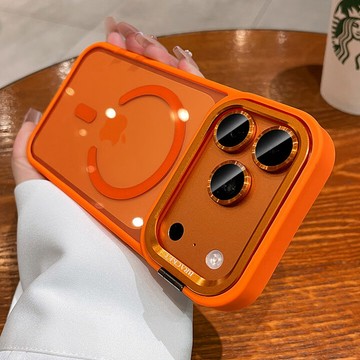 鏡頭隱形支架 磁吸無線充 贈送同色鏡頭膜 適用於 iPhone 17 16 15 14 13 12 Promax 防摔殼