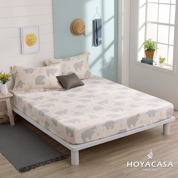 HOYACASA 100%天絲枕套床包三件組｜淘氣樂樂｜(單人/雙人/加大)