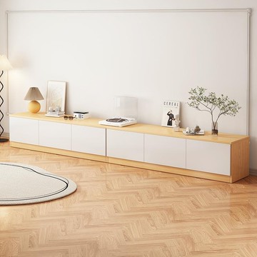 免運 開立發票 電視櫃簡約現代客廳家用小戶型落地桌2023新款北歐原木風電視機櫃