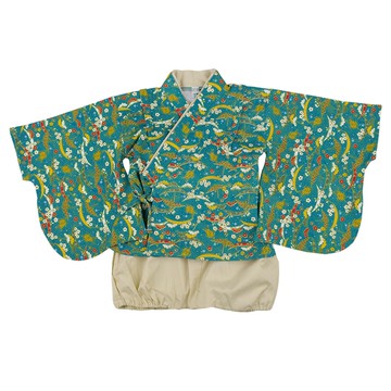 akachan honpo - 袴連身衣(兩件式)-淺卡其色