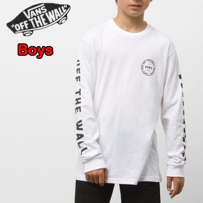 バンズ VANS キッズ Tシャツ 長袖 ロンT BOYS OFF THE WALL COMBO TEE