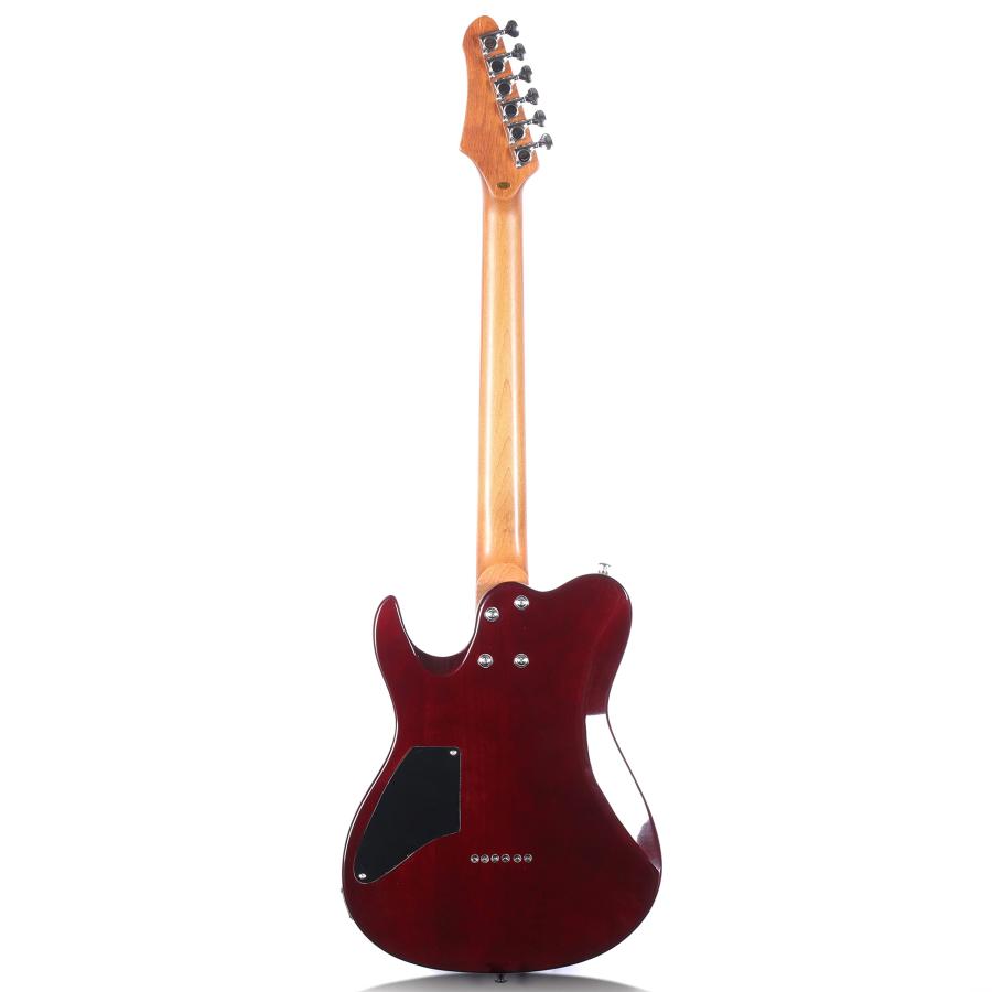 Volgoa TN2 Solid Body Electric Guitar with Roasted Maple Neck and Mahogany Body (Red)