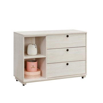 【唯熙傢俱】伊格鋼刷白三斗櫃 抽屜櫃