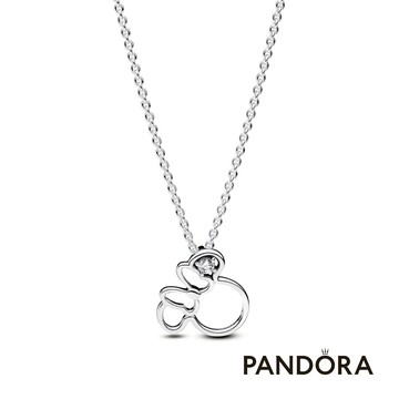 [客製化卡片]小資首選【Pandora官方直營】迪士尼米奇造型項鏈-絕版品 [生日禮物]