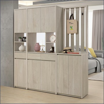 6尺隔間鞋櫃 三件組 玄關櫃 格間櫃 雙面櫃 組合鞋櫃【163A38301】Leader傢居館163-L773+L774+L775