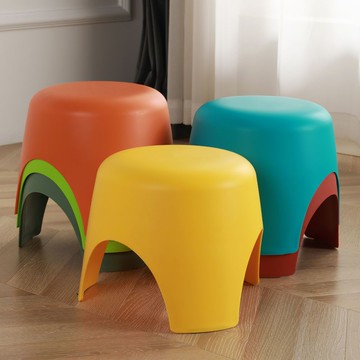 小椅子 椅子 高椅子 圓椅子 家用浴室防水矮板凳塑料加厚成人洗澡防滑換鞋凳子衛生間寶寶腳踩