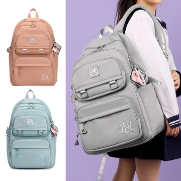 SUNORO 減負輕便舒適學生書包 後背包 休閒/旅行/外出雙肩包(背部插帶設計可套行李箱)