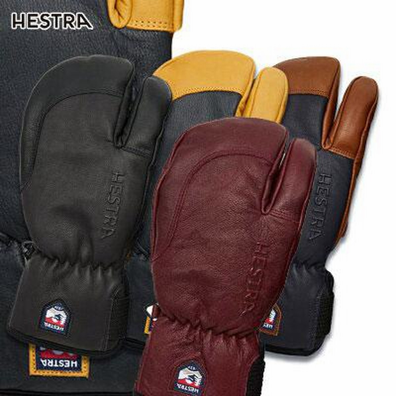 HESTRA ヘストラ サイズ5 スリーフィンガー フルレザー グローブ 3-Finger GTX Full Leather #Black [33882]｜HESTRA – moderate