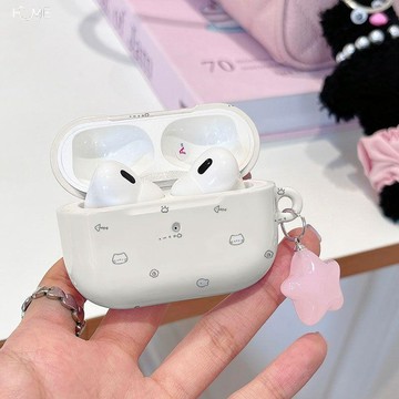 可愛蘋果貓咪蘋果AppleAirpods4代耳機殼pro2保護套AirPods3