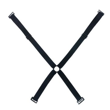 美背交叉肩帶文胸防滑加寬胸罩帶子內衣運動松緊可調節高彈力