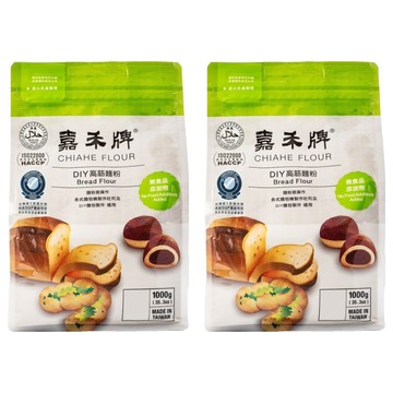 嘉禾牌DIY 高筋麵粉 1kg  2包