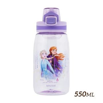 【HOUSUXI】迪士尼冰雪奇緣系列-Tritan彈蓋水瓶550ml(A2)【5周年慶↘三件75折】