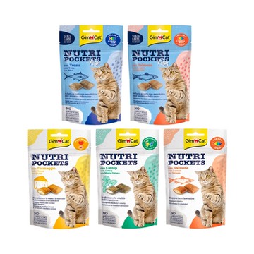 【3入組】GIMBORN 竣寶 貓用餡餅系列(顧眼護心/護膚亮毛/潔牙/心臟保健/護眼保健) 60g x3