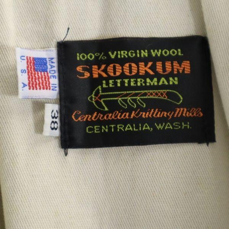 SKOOKUM スクーカム スタジャン made in usa サイズ38-