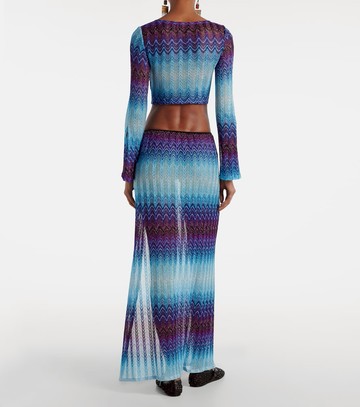 Missoni Zig Zag lamé maxi skirt
