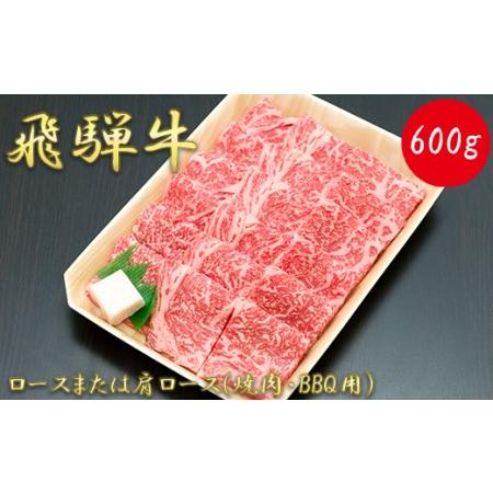 ふるさと納税 ロースまたは肩ロース600g (焼肉・BBQ用) 岐阜県垂井町