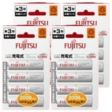 FUJITSU 富士通 鎳氫低自放充電電池 3號 2000mAh  4顆  4組