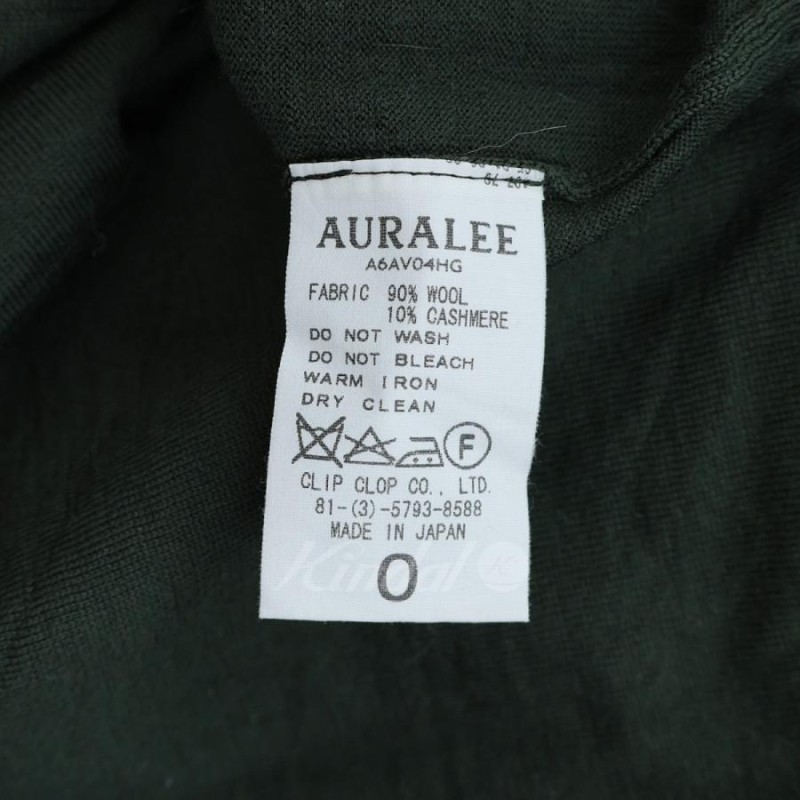 オーラリー AURALEE ニット WOOL CASHMERE HIGH GAUGE KNIT V NECK