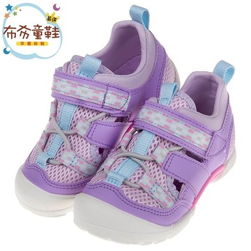 《布布童鞋》Moonstar日本紫色玩耍速乾兒童運動機能鞋(15~19公分) [ I9C319F ]