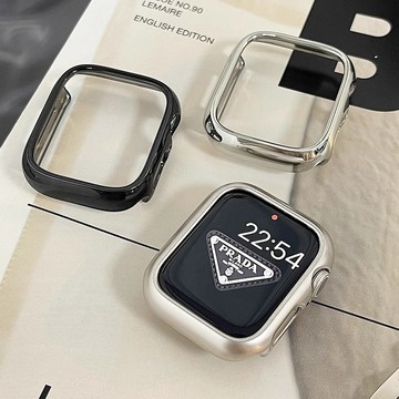 【電鍍半包鏤空】適用 蘋果手錶錶殼 Apple Watch S11 錶框 S10/9/8/7 SE 49mm 防摔保護殼