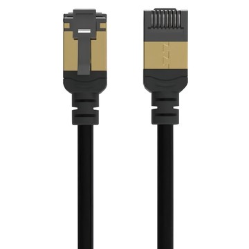 Avier Lite NyflexTM Cat 6A 極細高速網路線 10Gbps 鍍金端子  黑色  0.5m  1條