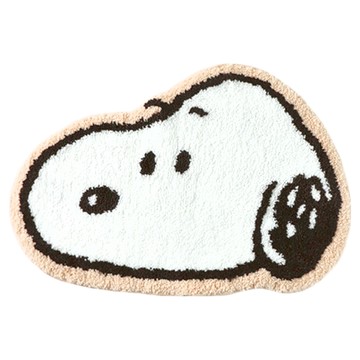 norns Peanuts 腳踏墊  66 x 45 x 0.6cm  1個  Snoopy 史努比 白色
